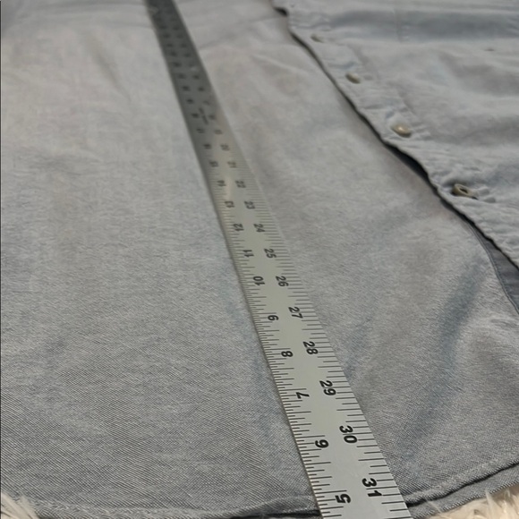 Nautica Blue Casual Button Down Shirt with Classic Collar - Picture 6 of 6